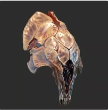 depredador prey mask feral halloween 3d print model - Mito3D