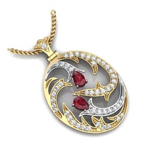 desire diamond gem gold jewelry pendant pendants 3d print model - Mito3D