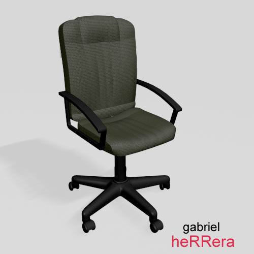 escritorio silla mueble sofá cuero almohadas cojines living room relajación jardín 3dsmax Gabriel herrera 3D print model - Mito3D