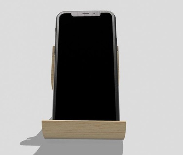 masaüstü akıllı telefon Kulp destek kemer tasarım dosya stl model3d print3d ofis portacellulare gadget Filestl torpido 3d print model - Mito3D