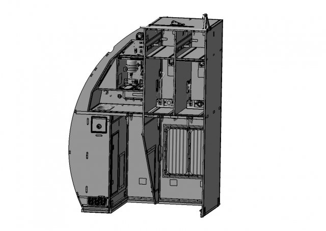 detailed aircraft galley 3d model in commercial 3dexport sink assy- created real units measurement- study features has- carefully- downloading 3D print model - Mito3D