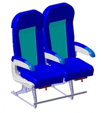 detailed passenger economy class seating seating- -stp -catpart -stl 3d print model - Mito3D