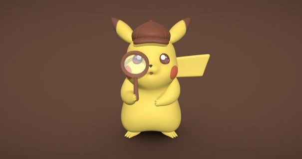 detective Pikachu 3d Stampa mostri creature film Pokemon miscelatore anime 3d print model - Mito3D