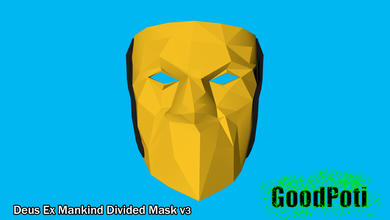 deus Menschheit geteilt Maske v3 3d Modell drucken stl 3ds fbx obj Junge Spielzeuge Spiel 3d print model - Mito3D