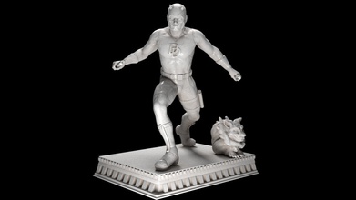 diavolo 3d stampa modello in uomo 3dexport temerario maschio figura azione collezione comico 3d print model - Mito3D