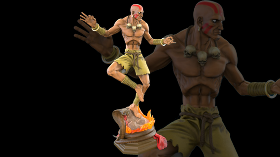 dhalsim - street fighter man 3d print model - Mito3D