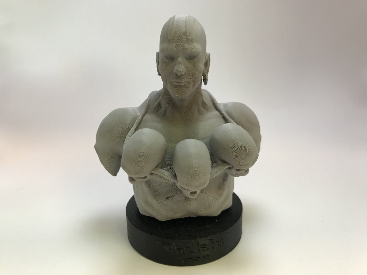 dhalsim buste 3d impression modèle in figurines 3dexport figurine miniature miniaturesstl miniatures miniartures busto indien inde combattant rue combattants moine yoga capcom fantaisie 3D print model - Mito3D