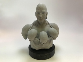 dhalsim bust 3d print model in figurines 3dexport figurine miniature figurine- miniaturesstl miniatures miniaturas miniartures busto indian india streetfighter street fighter fighters monk yoga capcom fantasy 3d print model - Mito3D