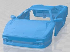 diablo vt 1993 imprimible cuerpo coche vehiculo espacio scalextric Tamiya rc miniz pasatiempo micro 3d print model - Mito3D