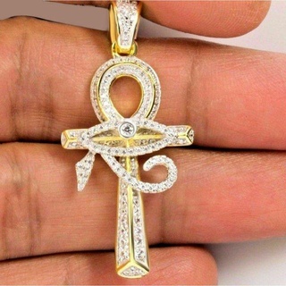 diamond ankh cross pendant charm pendants urban style luxury rapper jewelry hip-hop fashion hiphop culture necklace gemstone elegant celebrity jewellery bling gem hiphopjewellery 3d print model - Mito3D