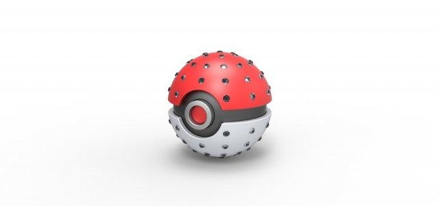 Diamant Ball Pokeball Pokémon Konzept Container Anime Spielzeug drucken druckbar Diamantkugel 3d print model - Mito3D
