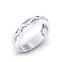 diamond couple ring 3d print model in rings 3dexport gents ladies jewelry 3d print model - Mito3D