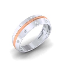 diamante casal anel anéis senhores senhoras jóias 3d print model - Mito3D