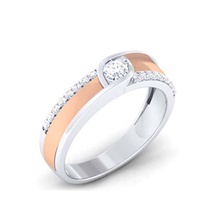 coppia di diamante ring anelli signori le signore gioielli 3d print model - Mito3D