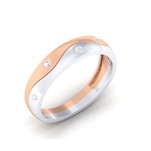 diamant couple anneau les anneaux gents dames le bijoux 3d print model - Mito3D