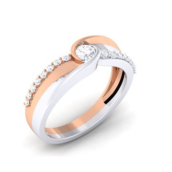 diamante par de anillo los anillos señores las damas el la joyería 3D print model - Mito3D