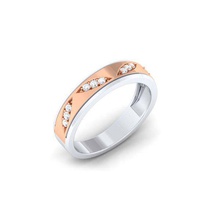 Diamant paar ring Ringe Herren Damen diamond Schmuck 3d print model - Mito3D