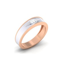 diamante pareja anillo 3d impresión modelo in anillos 3dexport joyería joya 3d print model - Mito3D