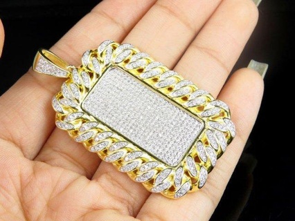 diamond cuban chain pendant pendants cubanchaindiammond cubanchain luxury rapper fashion hiphop jewelry necklace gemstone elegant celebrity style jewellery bling gem urban 3d print model - Mito3D
