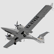 diamond da-42 3d model in commercial 3dexport aircraft aviation 3d print model - Mito3D