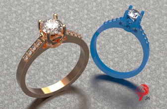 diamond ring 3d print model in rings 3dexport gild jewelry printing stl cnc 3d print model - Mito3D