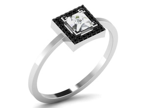 Diamant-ring diamond ring Ringe Damen engagement Schmuck 3d print model - Mito3D