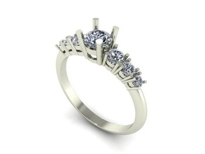 diamond ring free 3d print model in rings 3dexport gold jewellery 3d print model - Mito3D