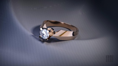 diamante anel livre 3d impressão modelo in argolas 3dexport jóias joias ouro prata cera cnc stl luxo pedra preciosa imprimível moda jóia 3d print model - Mito3D