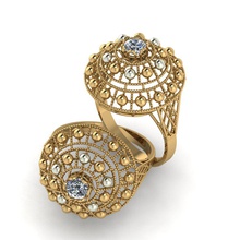 diamond ring ladies rings engagement jewelry single-stone 3d print model - Mito3D