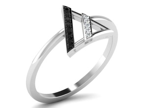 diamond ring ladies 3d print model in rings 3dexport diamond-ring ladies-ring jewelry 3d print model - Mito3D