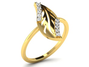 elmas yüzük bayanlar bayanlar-ring takı 3d print model - Mito3D