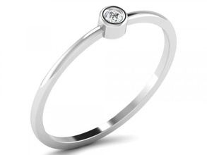 elmas yüzük Hanımlar diamond ring yüzükler nişan takı 3d print model - Mito3D