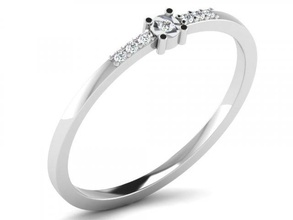 elmas yüzük hanımlar 3d yazdır model in yüzükler 3dexport diamond ring nişan takı 3d print model - Mito3D