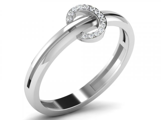 diamante squillare signore diamond ring anelli Fidanzamento gioielleria 3D print model - Mito3D