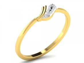 elmas yüzük Hanımlar diamond ring yüzükler nişan takı 3d print model - Mito3D