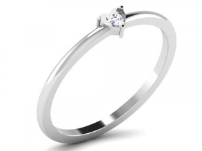 diamond ring ladies 3d print model in rings 3dexport diamond-ring engagement jewelry 3d print model - Mito3D