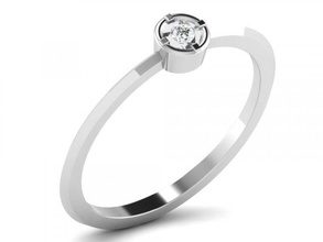 elmas yüzük hanımlar 3d yazdır model in yüzükler 3dexport diamond ring nişan takı 3d print model - Mito3D