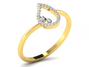 elmas yüzük hanımlar 3d yazdır model in yüzükler 3dexport diamond ring ladies takı 3d print model - Mito3D