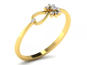 diamante squillare signore diamond ring anelli ladies gioielleria 3d print model - Mito3D