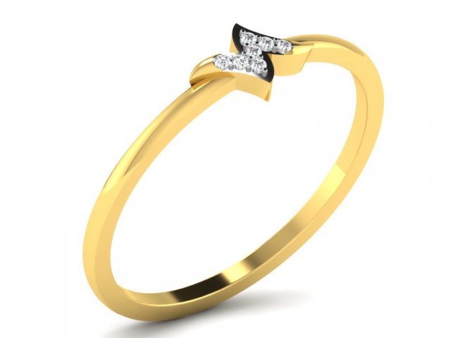 diamante squillare signore 3d stampa modello in anelli 3dexport diamond ring ladies gioielleria 3D print model - Mito3D