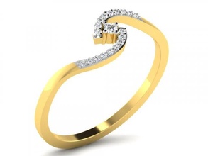 diamante squillare signore diamond ring anelli ladies gioielleria 3d print model - Mito3D