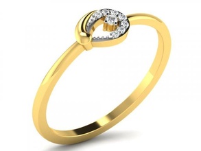 Diamant Ring Damen diamond ring Ringe ladies Schmuck 3d print model - Mito3D