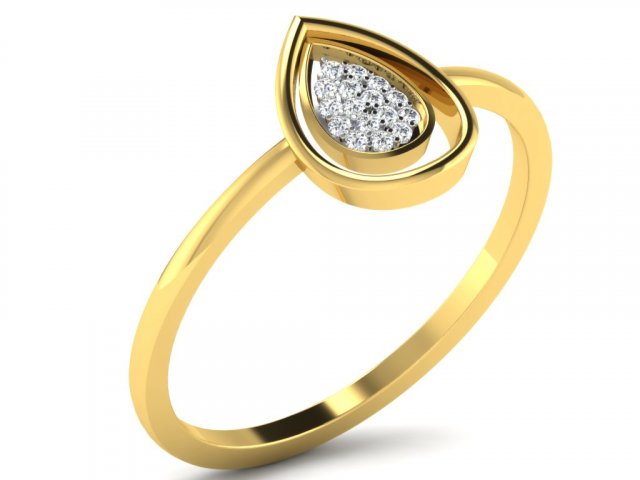 diamante squillare signore diamond ring anelli ladies gioielleria 3D print model - Mito3D