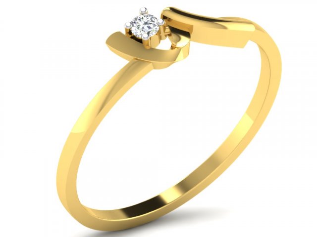 elmas yüzük Hanımlar diamond ring yüzükler ladies takı 3D print model - Mito3D