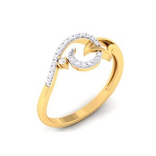 diamond ring ladies diamond-ring rings ladies-ring jewelry 3d print model - Mito3D