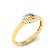 diamond ring ladies diamond-ring rings ladies-ring jewelry 3d print model - Mito3D