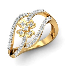 diamond ring ladies 3d print model in rings 3dexport engagement jewelry 3d print model - Mito3D