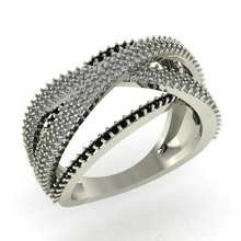 diamante anel senhoras 3d impressão modelo in argolas 3dexport noivado joalheria 3d print model - Mito3D