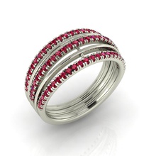 anello di diamanti signore le cocktail diamante gioielli 3d print model - Mito3D