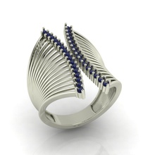 Diamant-ring-Damen diamond ring Damen 3d print model - Mito3D